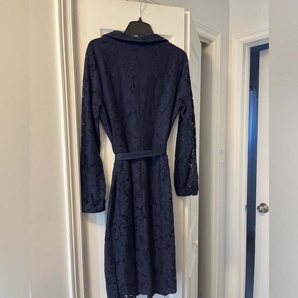 Navy blue lace button down dress. New with tags from Cleo - Picture 2 of 3